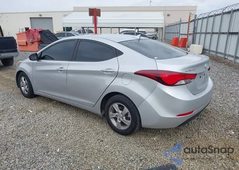 2014 Hyundai Elantra Se (Ulsan Plant) z USA, uszkodzony, nr VIN KMHDH4AE8EU097505